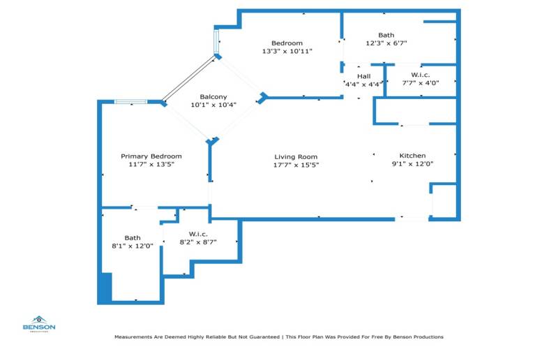 Floor plan with dimensions