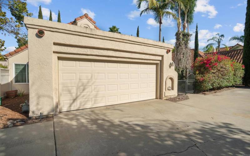 Two attached garage