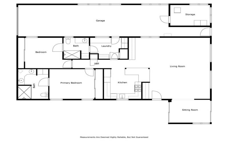 Open and functional floorplan