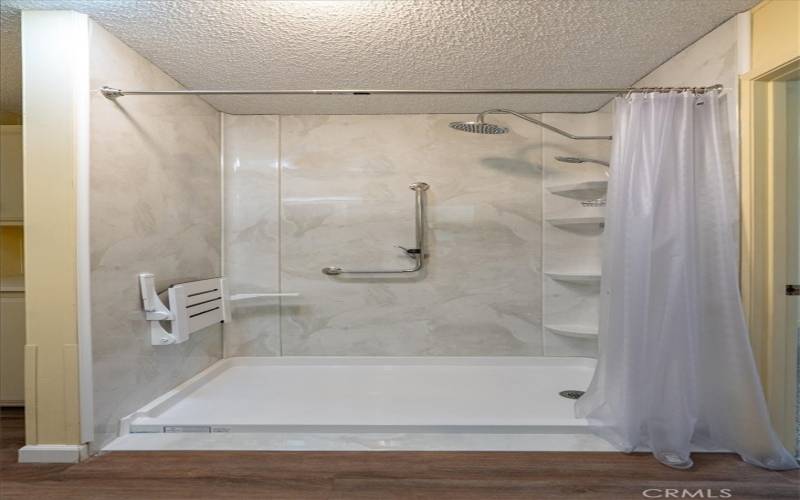 Shower in guest bathroom installed in 2024