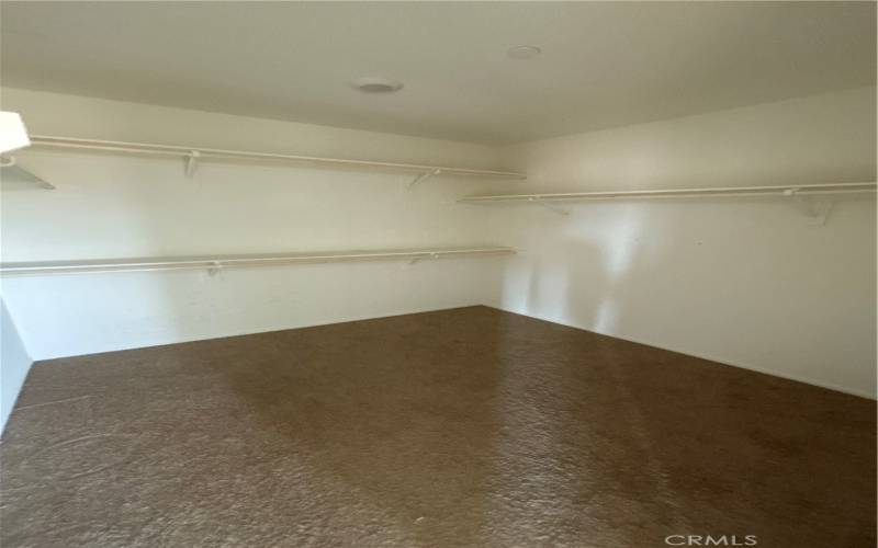 Master bedroom closet