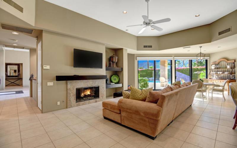 FAMILY ROOM WITH FIREPLACE