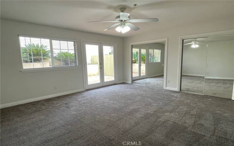 Expansive downstairs bedroom