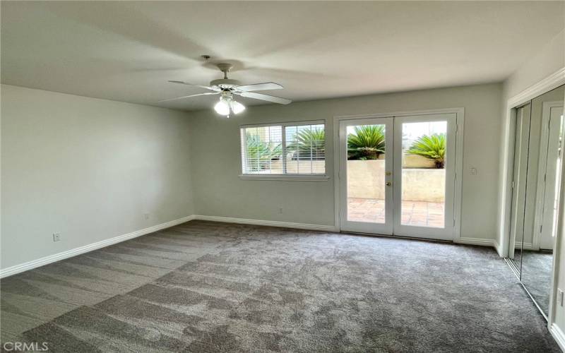 Expansive downstairs bedroom