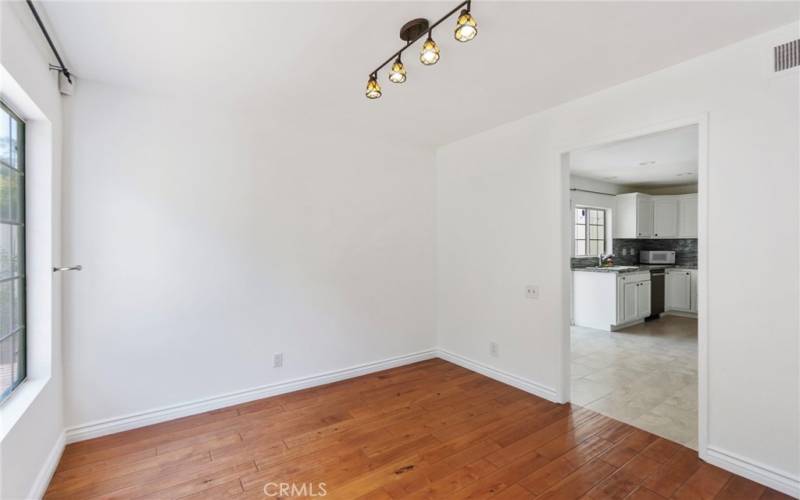 Dining Room Adjacent to the Kitchen