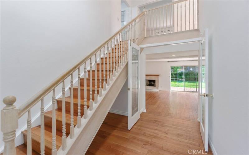 Entry to Downstairs and Stairway to Second Floor