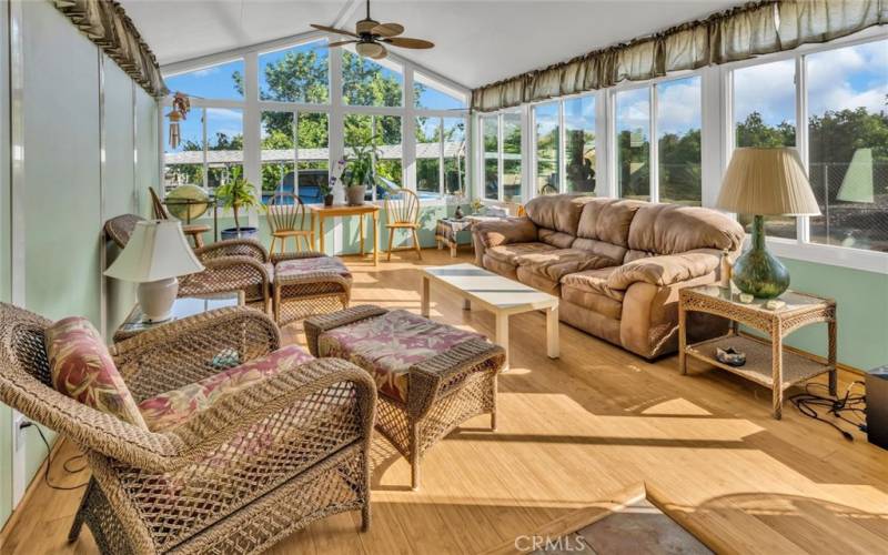 Amazing sunroom where you can sit in the morning and enjoy the sunrises