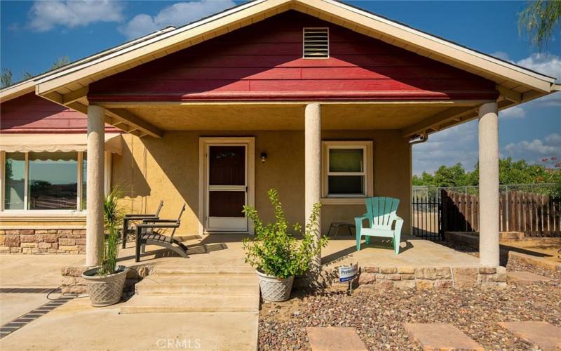 Front porch where you can sit and enjoy the beautiful sunsets