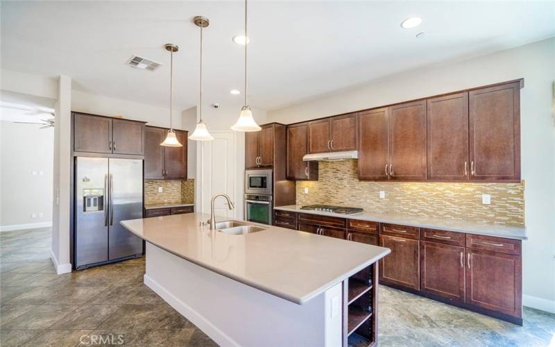 Kitchen has 

corian Counters