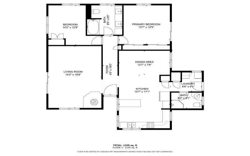 Floorplan of home. Measurements are approximate.