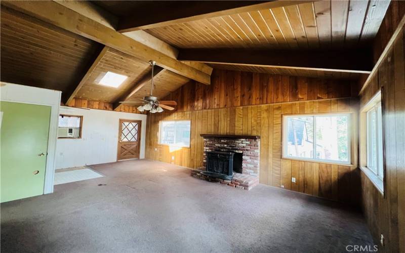 Bedroom 3 Master with fireplace.