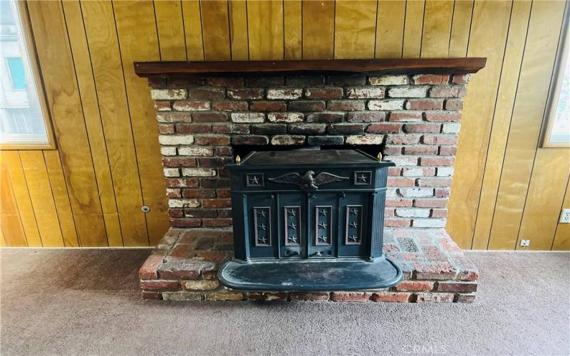 Bedroom 3 Master with fireplace.