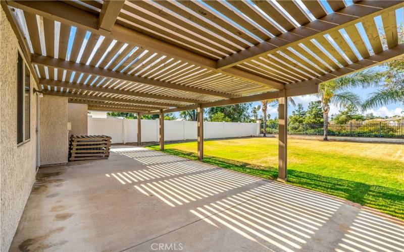 Spacious Shaded Back Patio