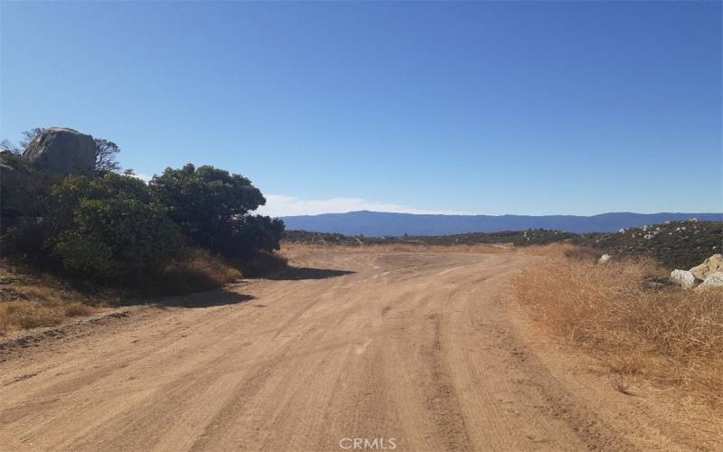 Lot on left of  cul de sac panoramic views