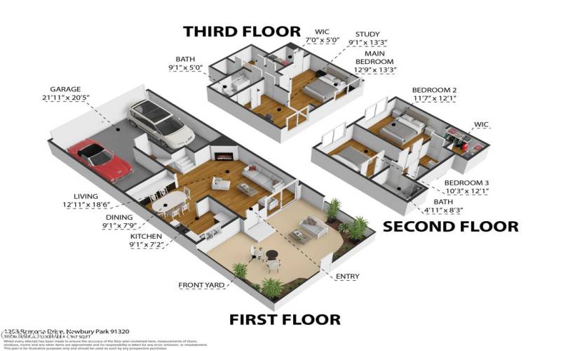 3D Measured Floor Plan