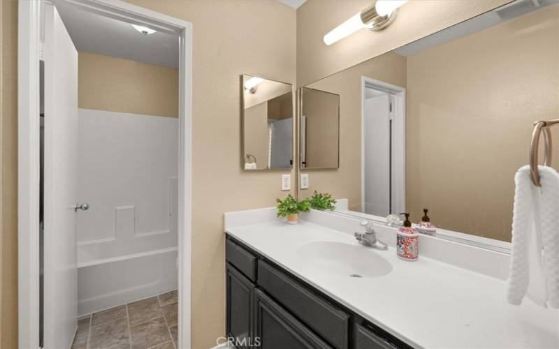 Hall Full Bathroom with Vanity & Private Tub/Shower/WC