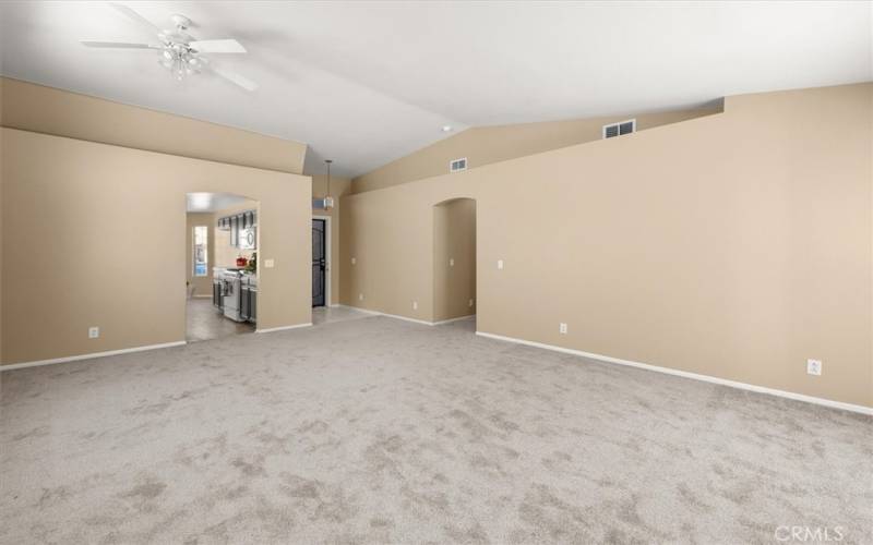 Living Room view of Front Door Entry