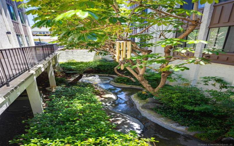 Peaceful water feature