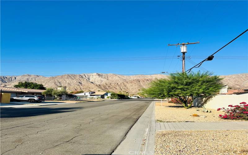 View from front gate