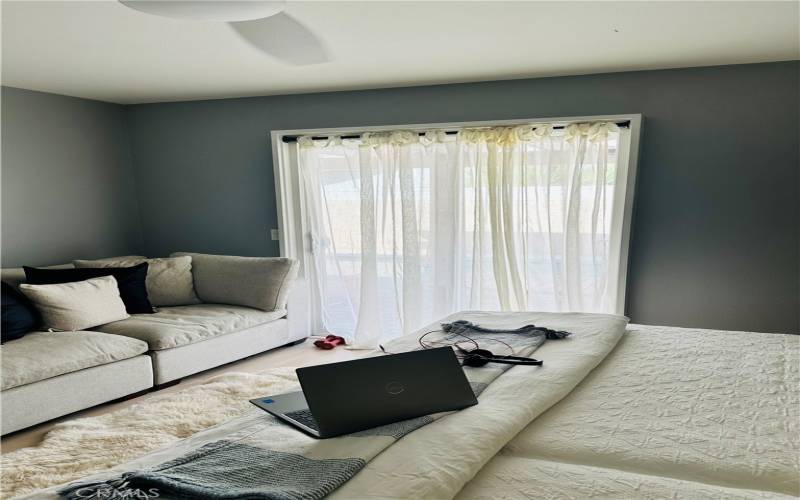 Master bedroom sitting area