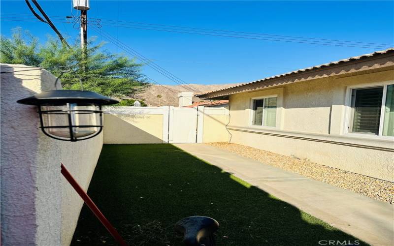 walkway to back of home