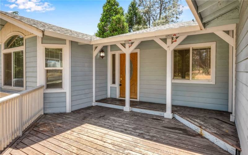 Welcoming front porch