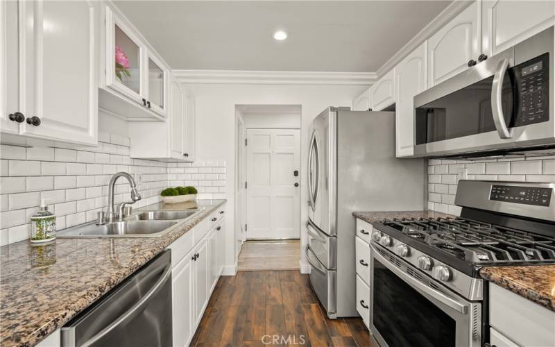 Kitchen with granite countertop