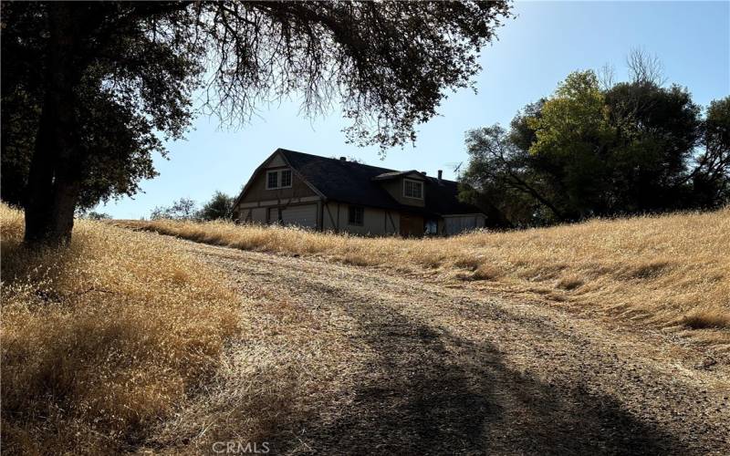 Driveway to the home.