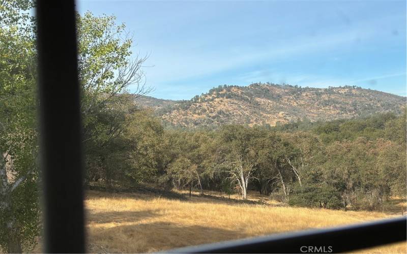 Mountain view, looking from window of upstairs bedroom.