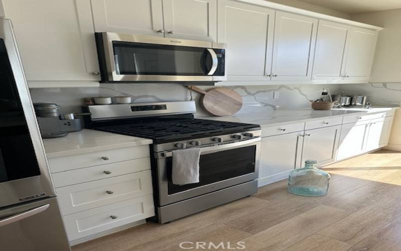 Gorgeous kitchen with stainless steel appliances