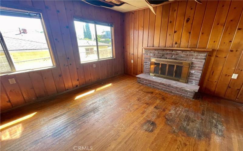 Fireplace with raised hearth