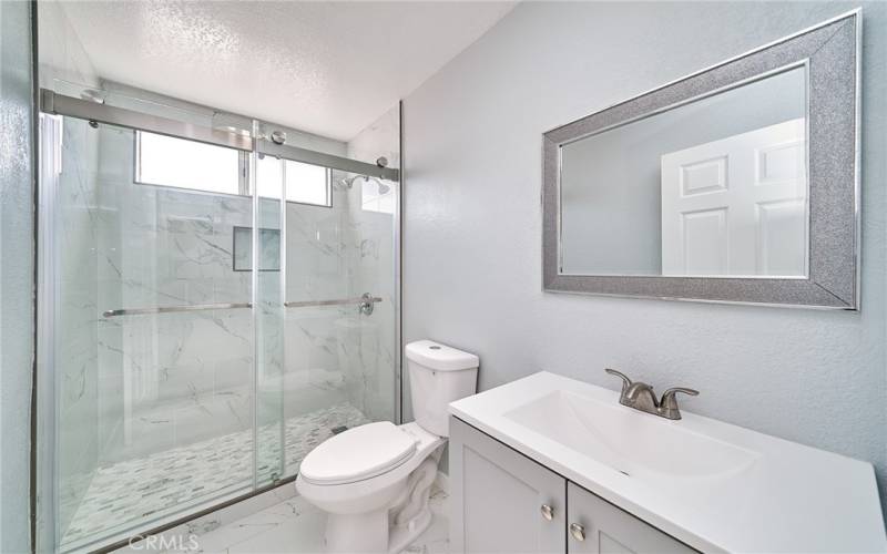 Hallway bathroom #1 - Beautifully and tastily remodeled.