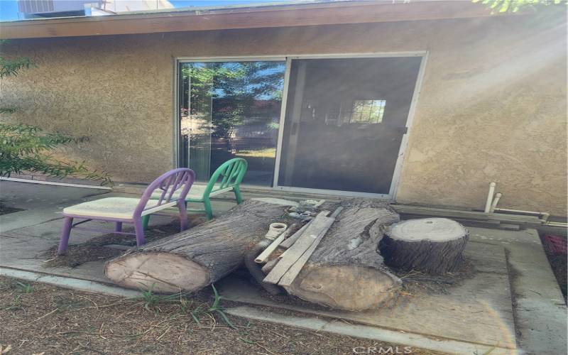 enclosed backyard