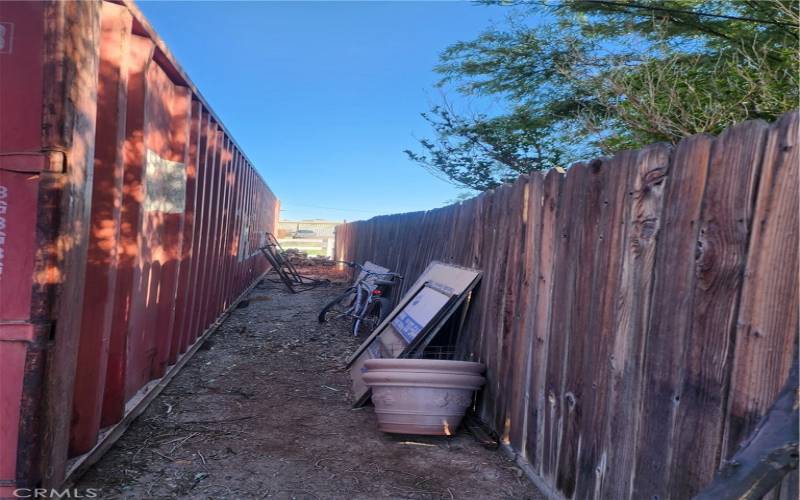 enclosed backyard