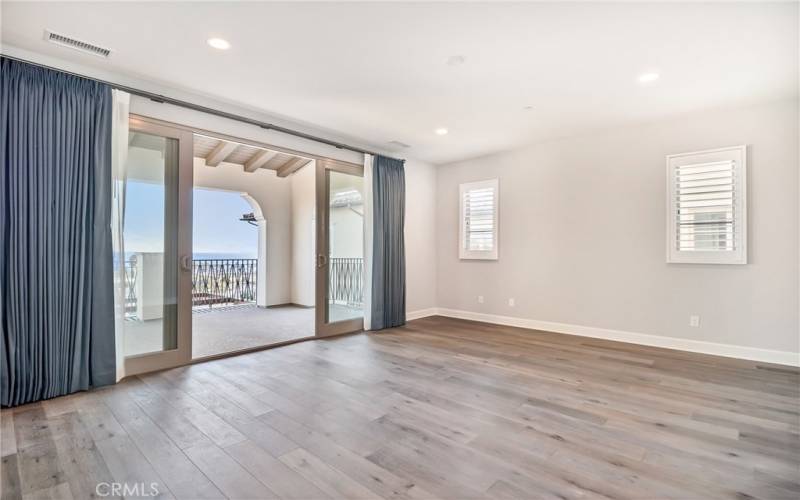 Primary Bedroom with view of ocean