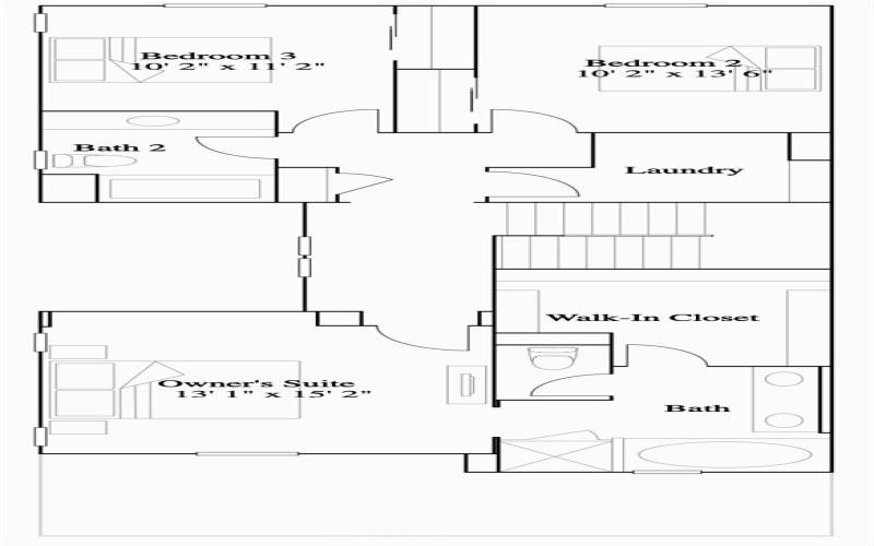 Residence 3 - Level 2 Floorplan