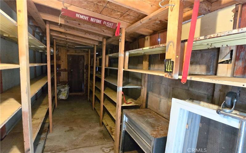 storage behind garage