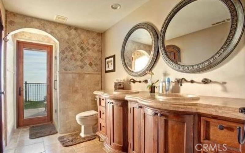 Downstairs guest bath with shower.