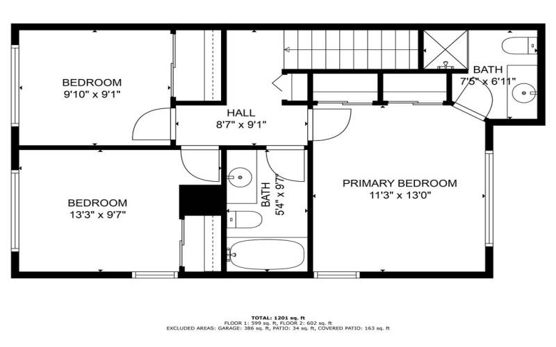 Top Floor Layout
