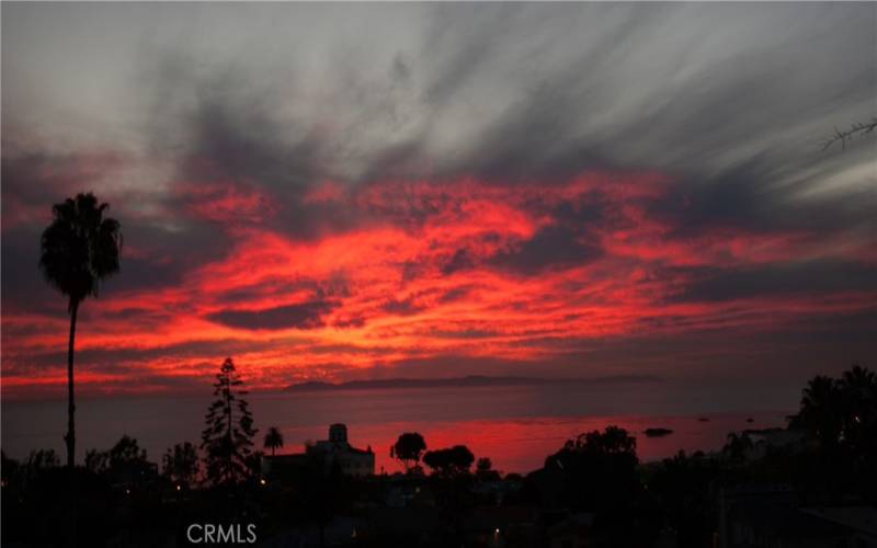 Spectacular colors from the sunset.