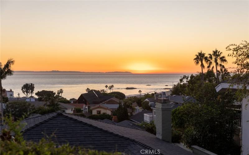 Full Catalina Island Sunset Views.