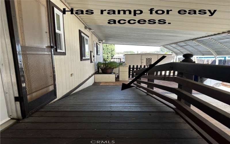 RAMP & STAIR ENTRY.