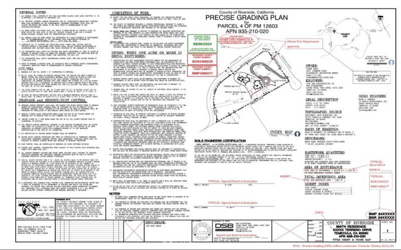 Precise Grading Plan