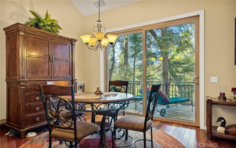 Dining area with views