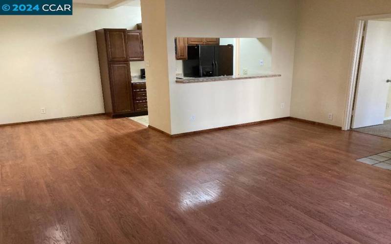 Angled View of Kitchen from Living Area