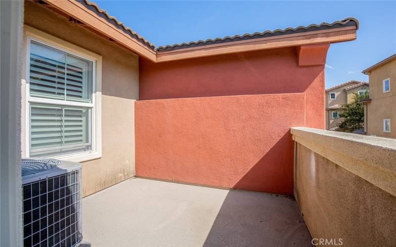 Private balcony off master bedroom