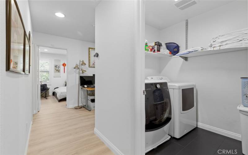 Upstairs laundry room