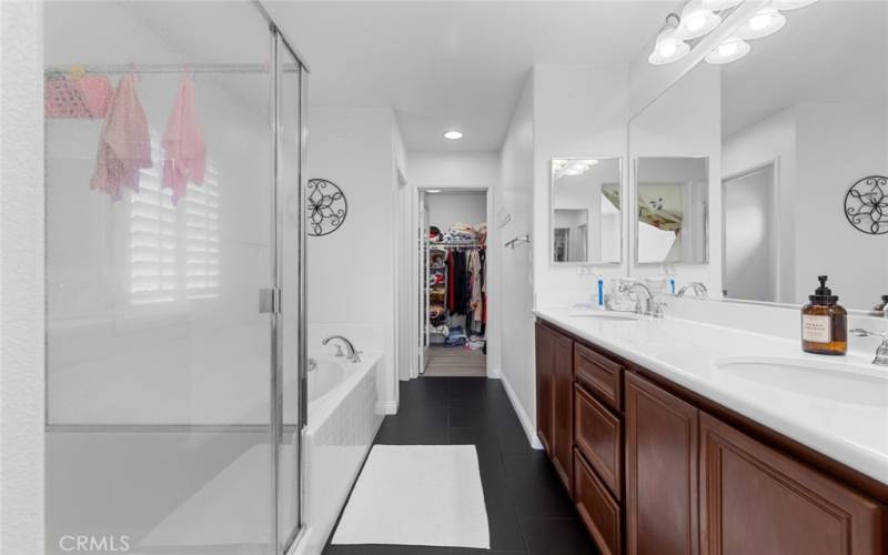 Master Bathroom & walk-in closet