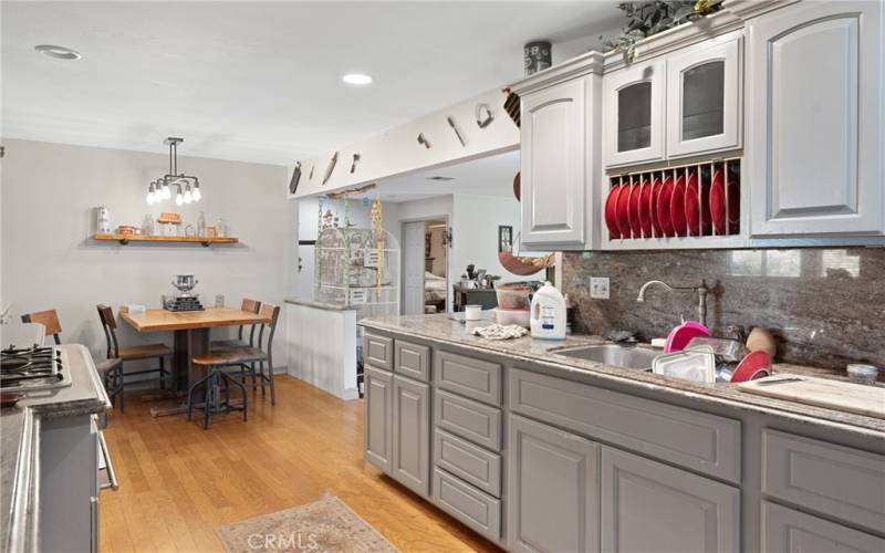 Kitchen looking back to Breakfast nook