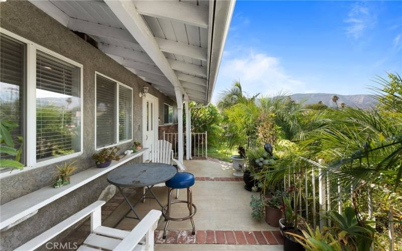 Front Entry w/ Covered Patio Area